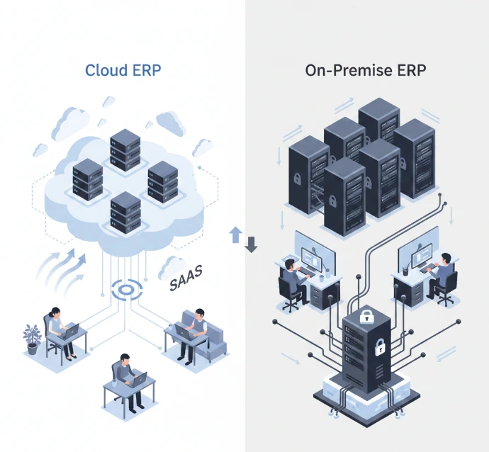 Cloud ERP vs On-Premise ERP: Complete Comparison